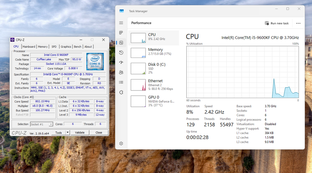 Intel Core i5-9600KF CPU LGA1151