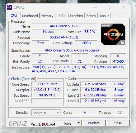 AMD Ryzen 5 3600 Processor