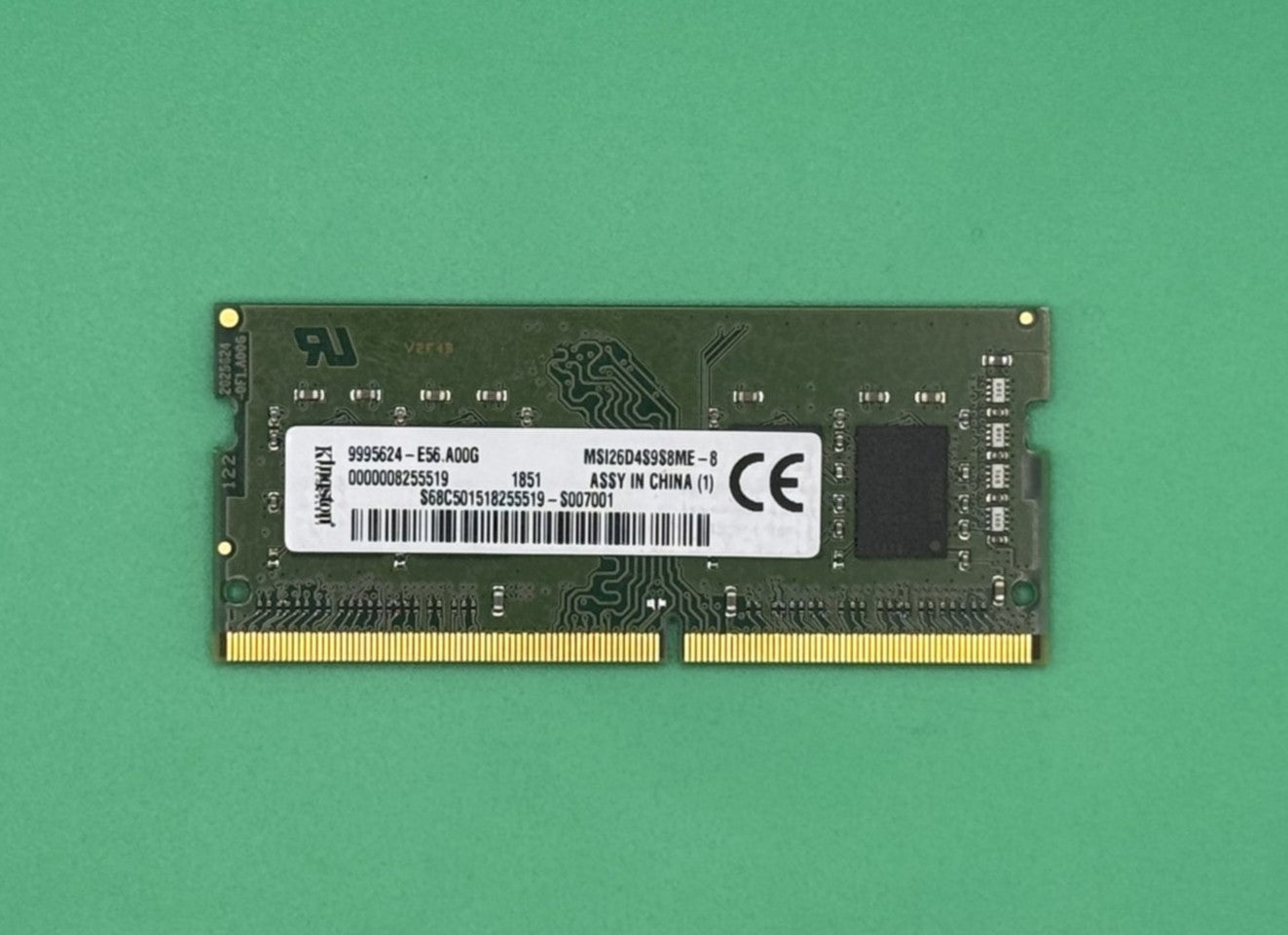 8GB DDR4 2666MHZ Kingston Laptop Ram