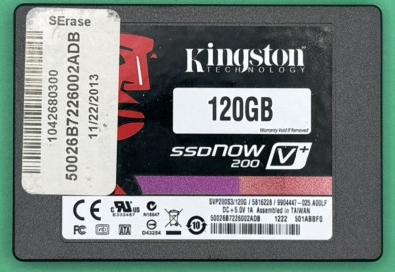 Kingston SSDNOW200 120GB SataSSD