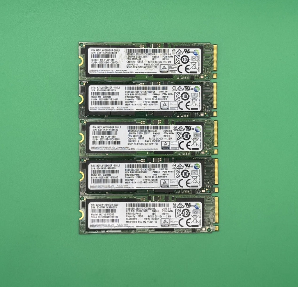 Samsung PM961 128GB M.2 NvmeSSD