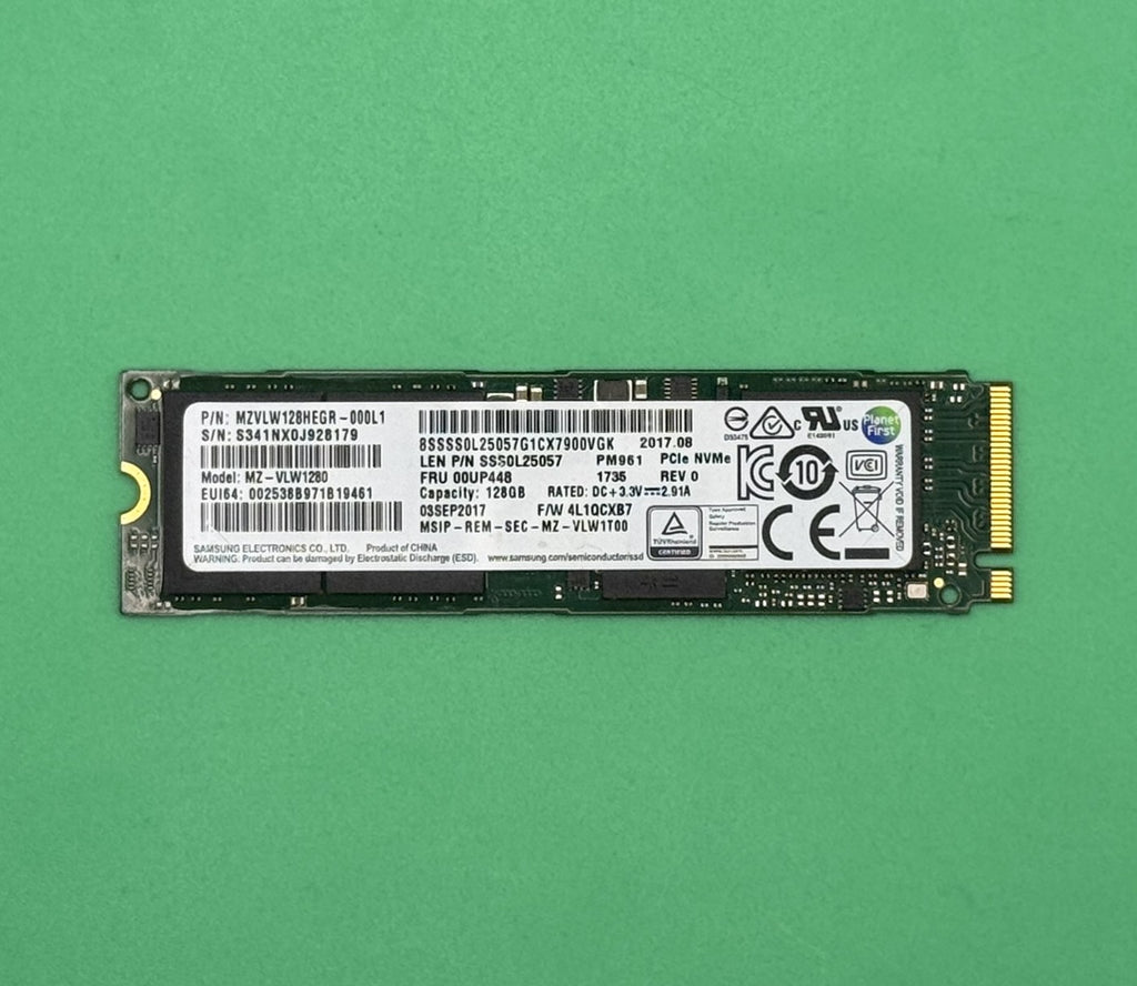 Samsung PM961 128GB M.2 NvmeSSD