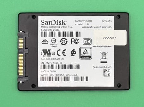 SanDisk Ultra 3D 250GB 2.5" SATA SSD