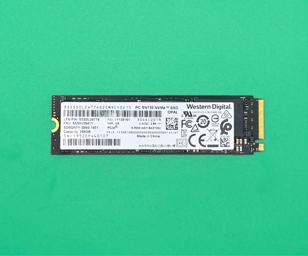 Western Digital 256GB NVMe M.2 PCIe Gen3 SSD