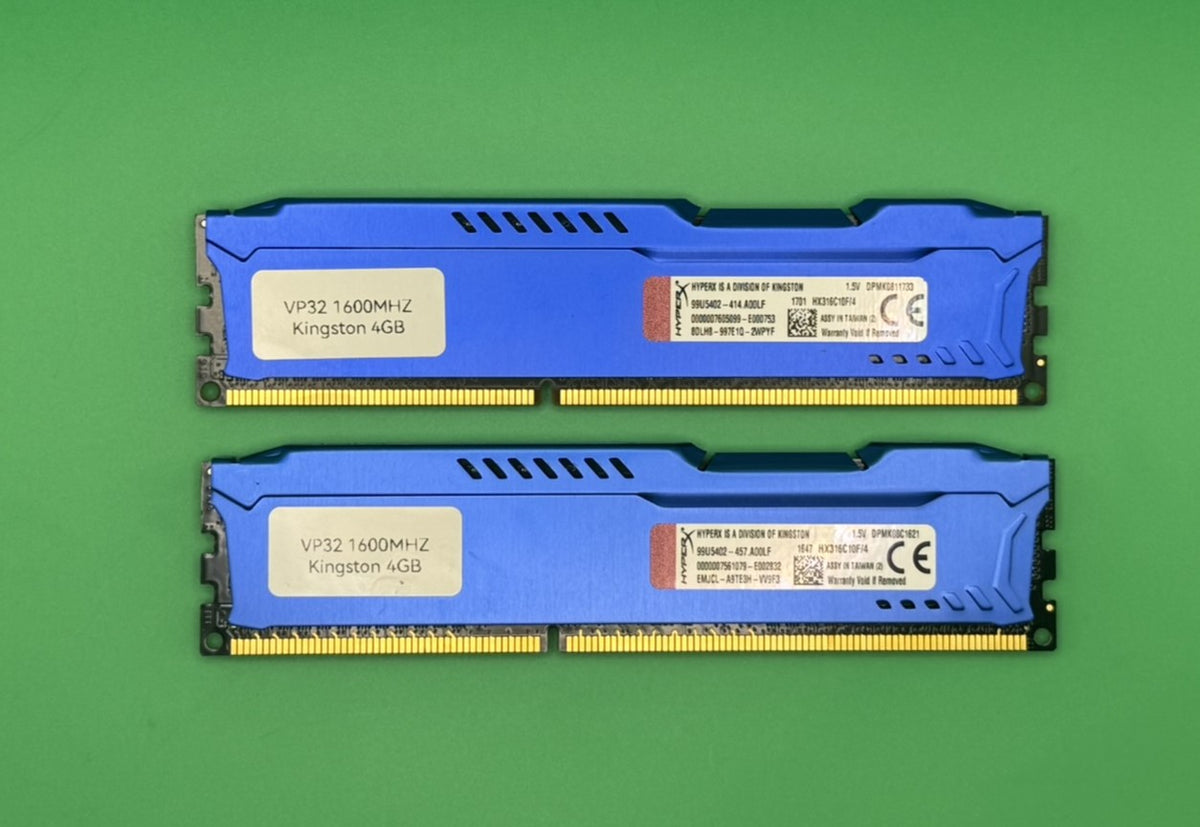 Kingston 8GB (2x4GB) DDR3 1600MHz Desktop RAM