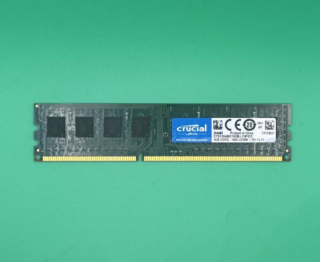 Crucial 4GB DDR3 1600MHz Desktop RAM