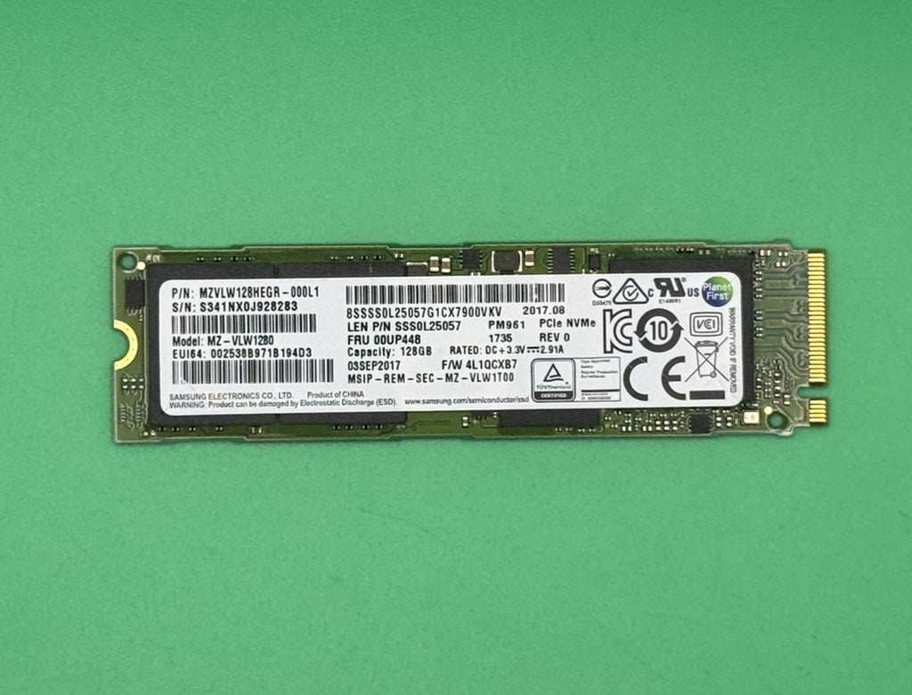 Samsung PM961 128GB M.2 NvmeSSD