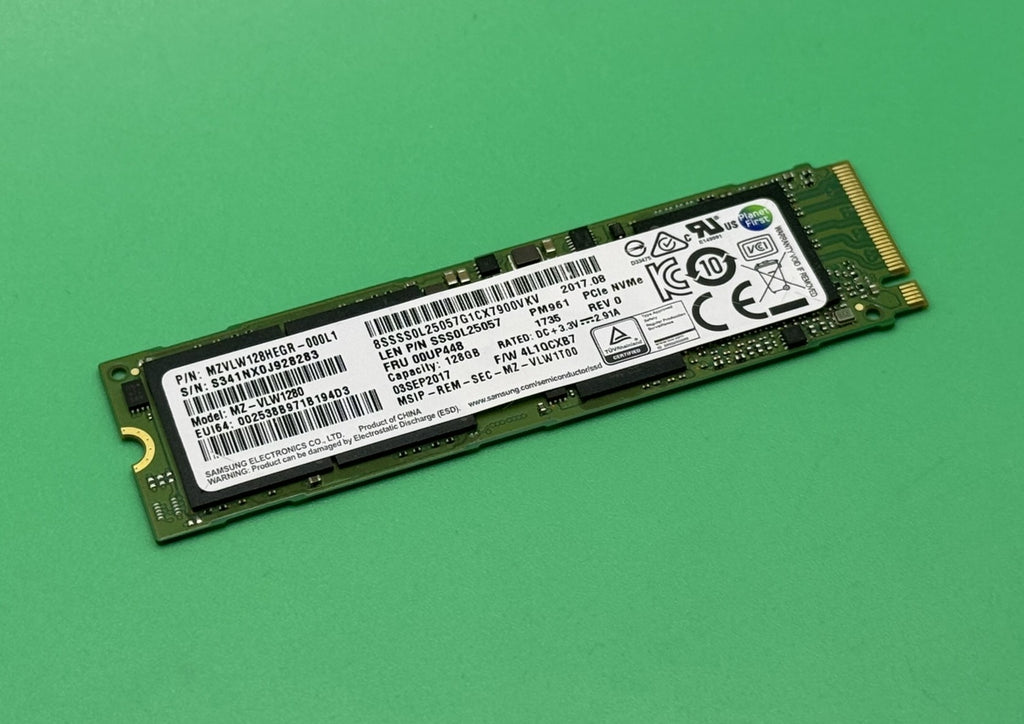 Samsung PM961 128GB M.2 NvmeSSD