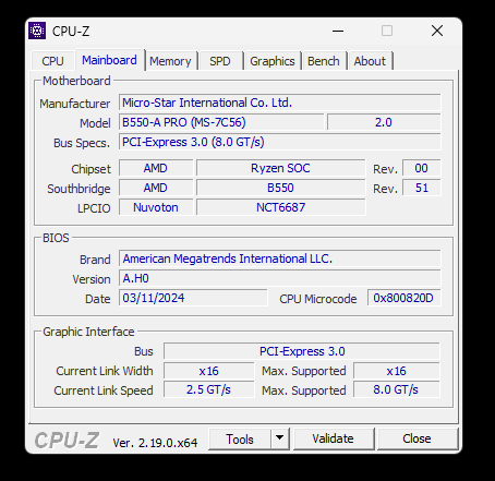 MSI B550-A PRO AM4 ATX Motherboard (Boxed)