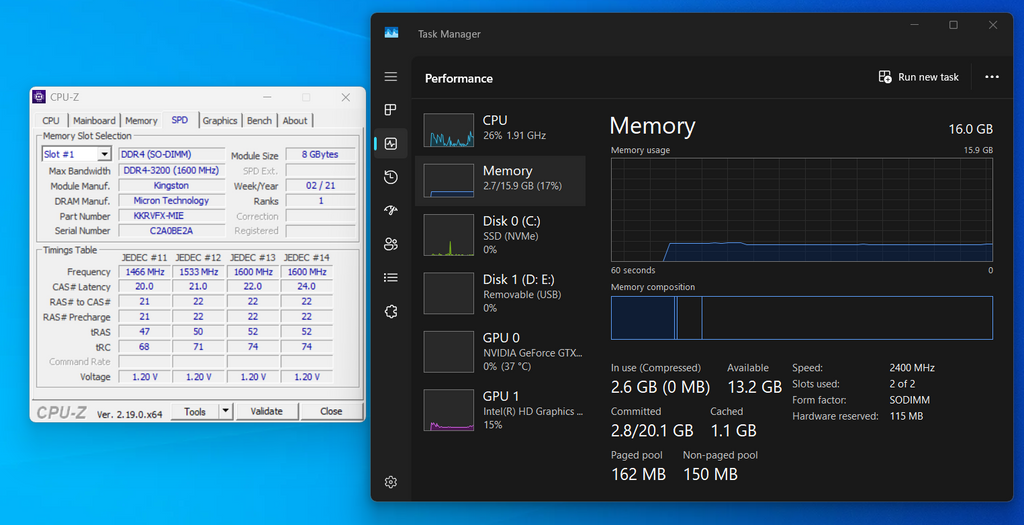 8GB DDR4 3200MHZ Kingston Laptop Ram