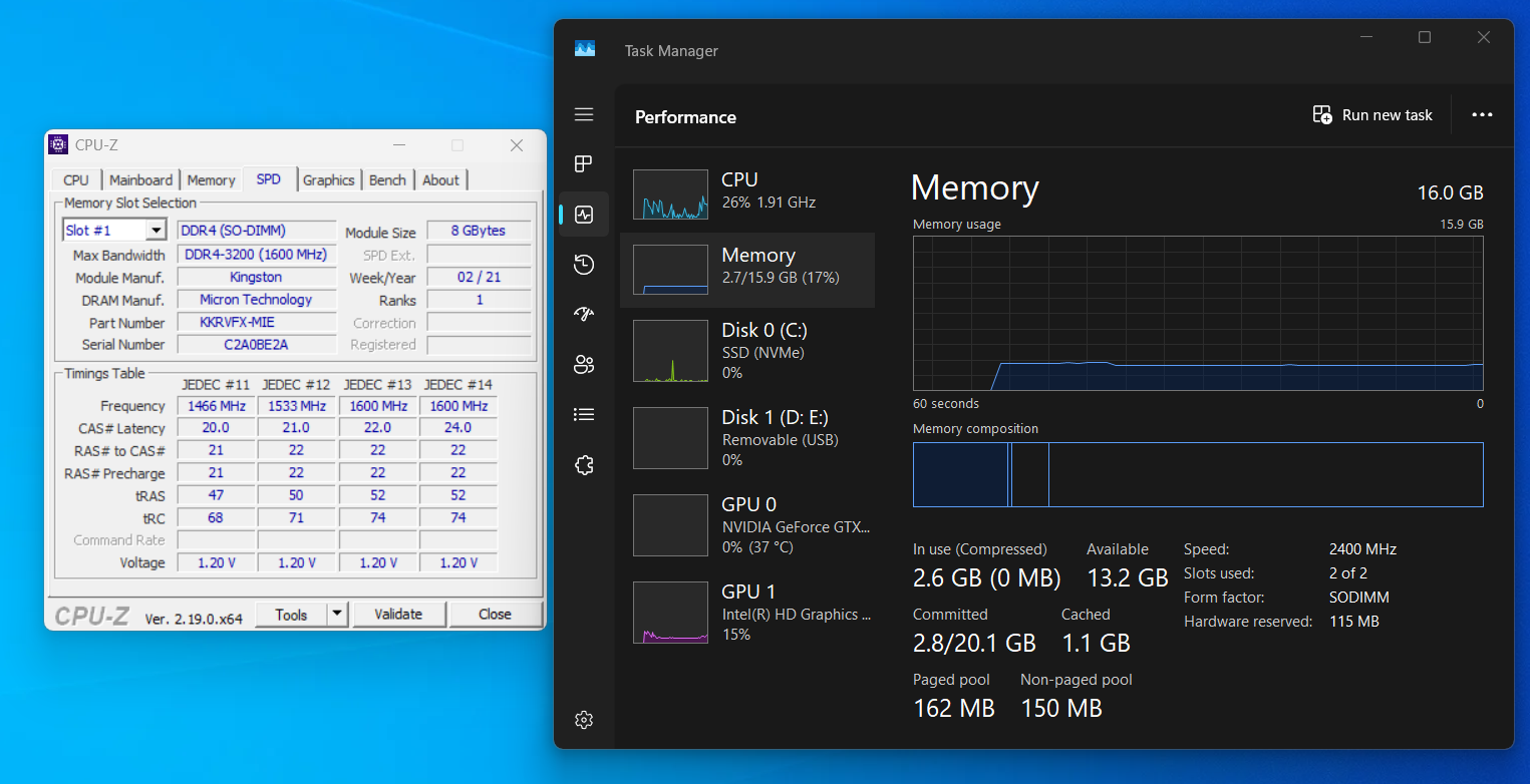 8GB DDR4 3200MHZ Kingston Laptop Ram