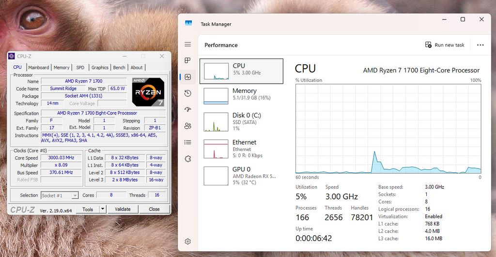 Amd Ryzen 7 1700 AM4 3.7 GHz 8C 16T