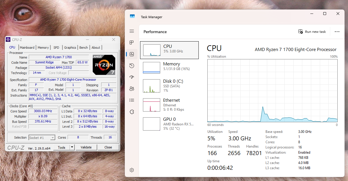 Amd Ryzen 7 1700 AM4 3.7 GHz 8C 16T