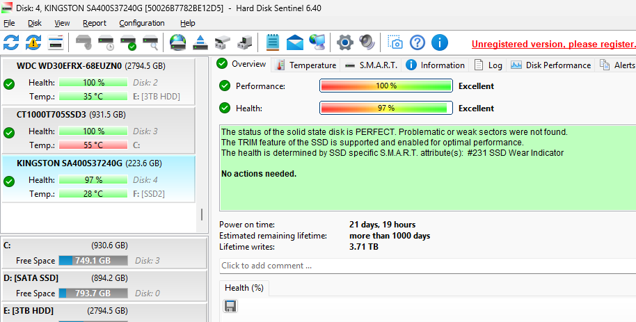 Kingston A400 240GB SataSSD
