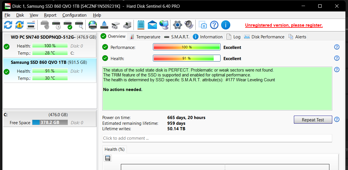Samsung 860 QVO 1TB 2.5" SATA SSD