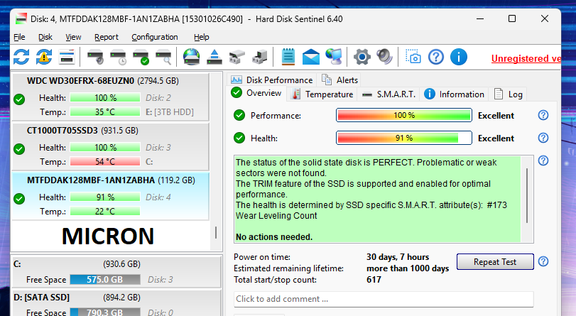 Micron M600 128GB SataSSD