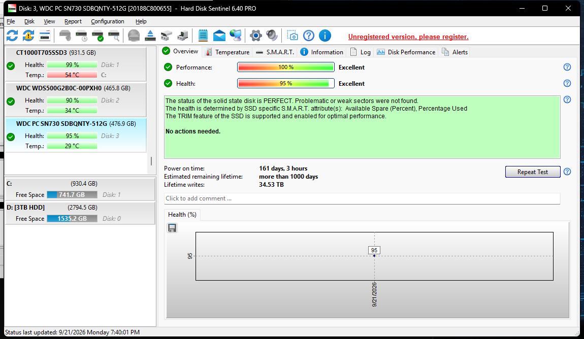 Western Digital PC SN730 512GB NVMe SSD