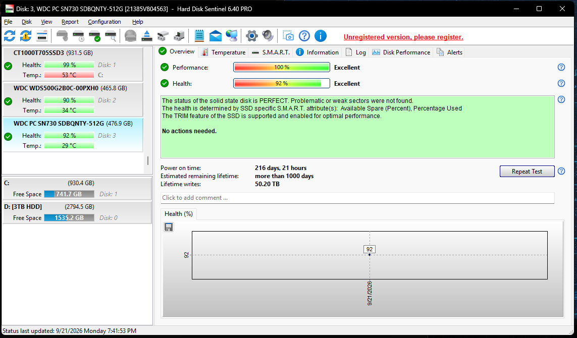 Western Digital PC SN730 512GB NVMe SSD