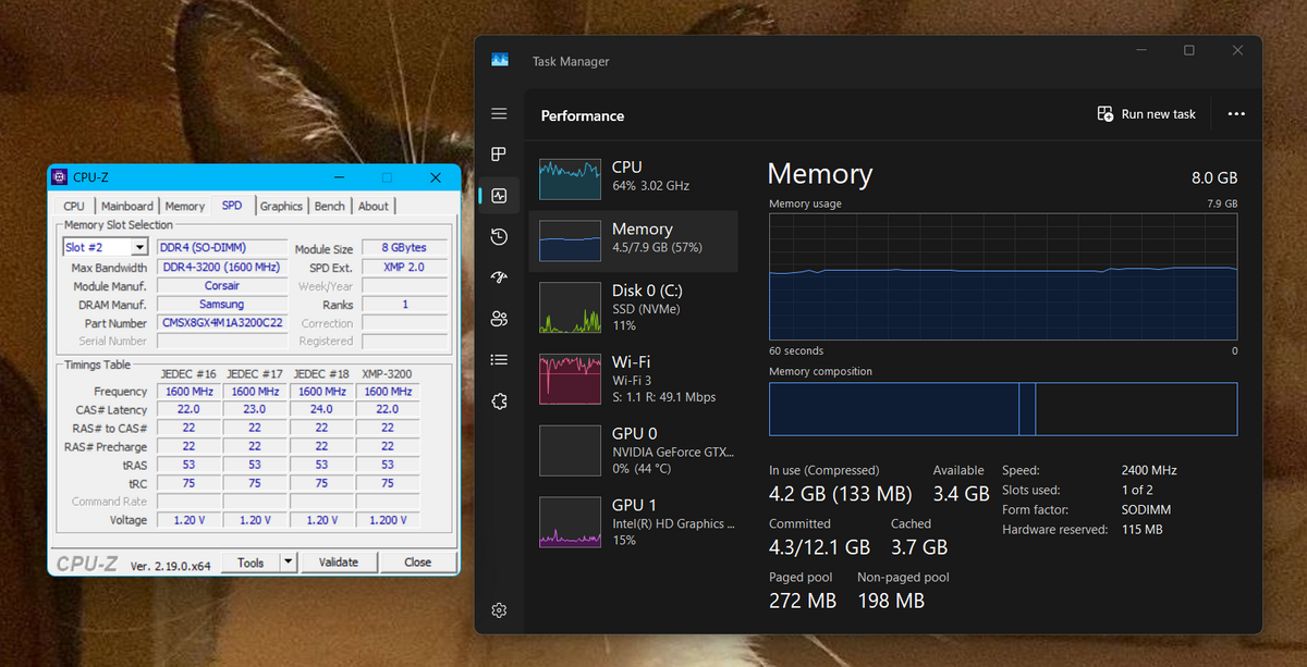 Corsair Vengeance 8GB DDR4 3200MHz Laptop RAM